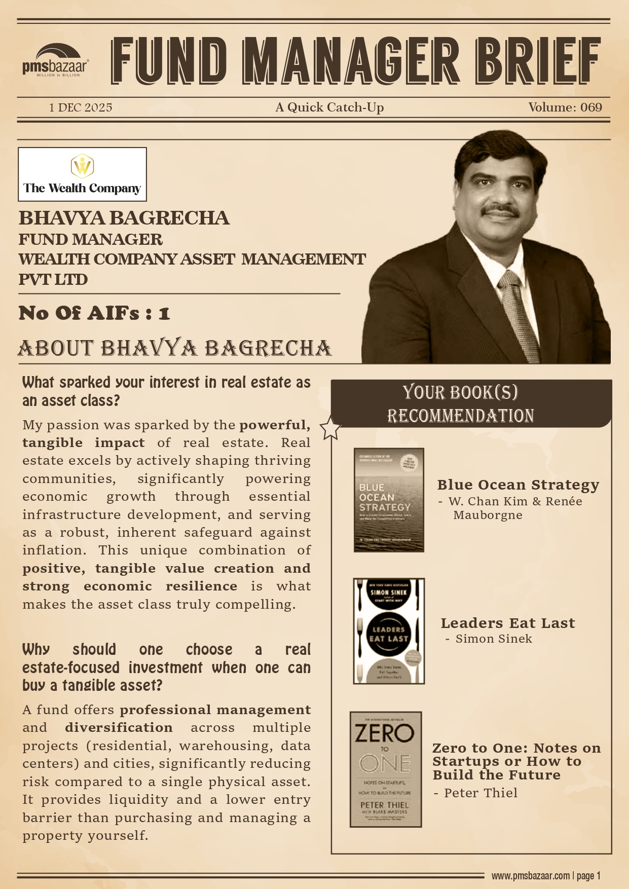 PMSBazaar Fund Manager Brief Vol 69