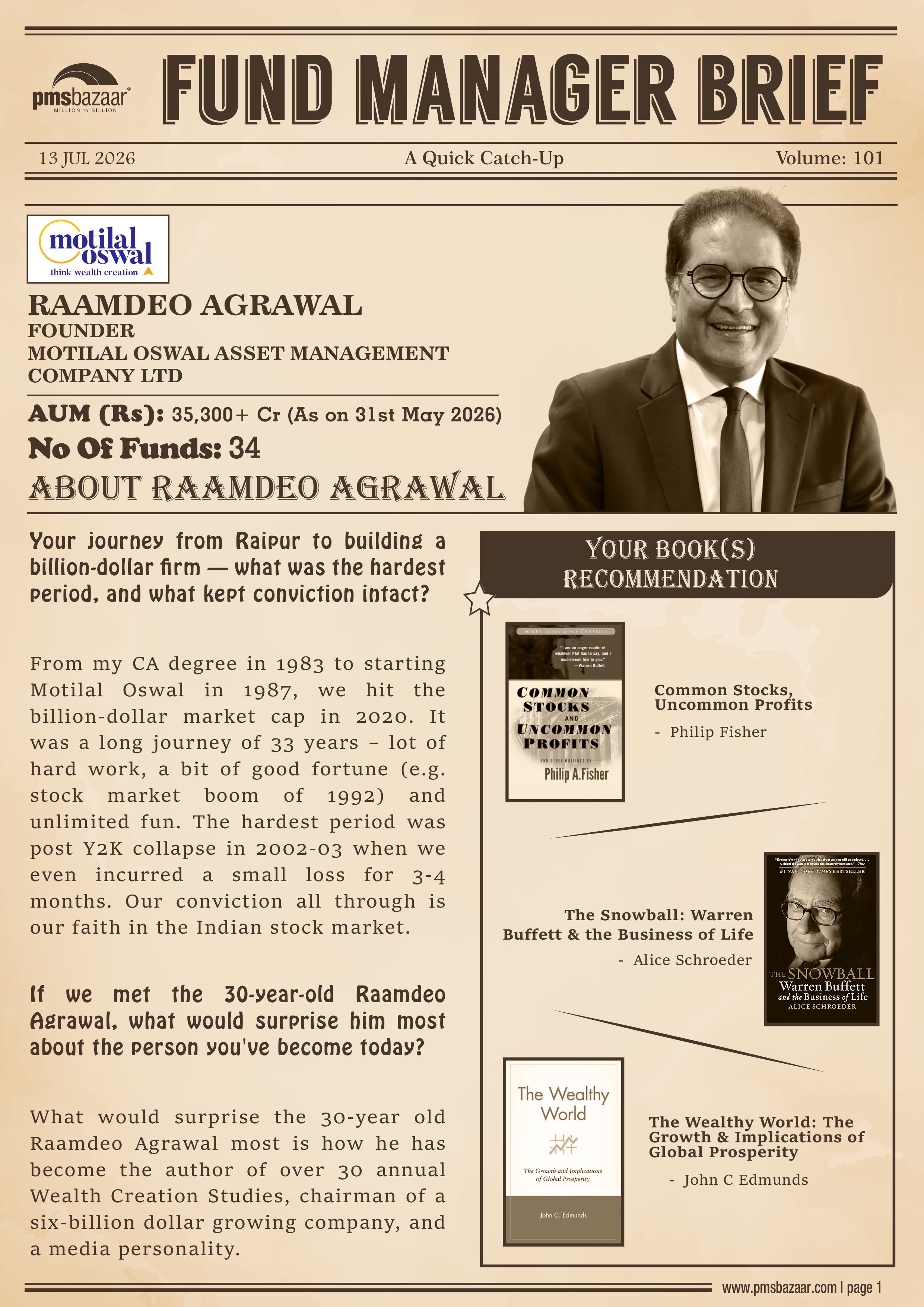 pmsbazaar fund manager brief vol 101