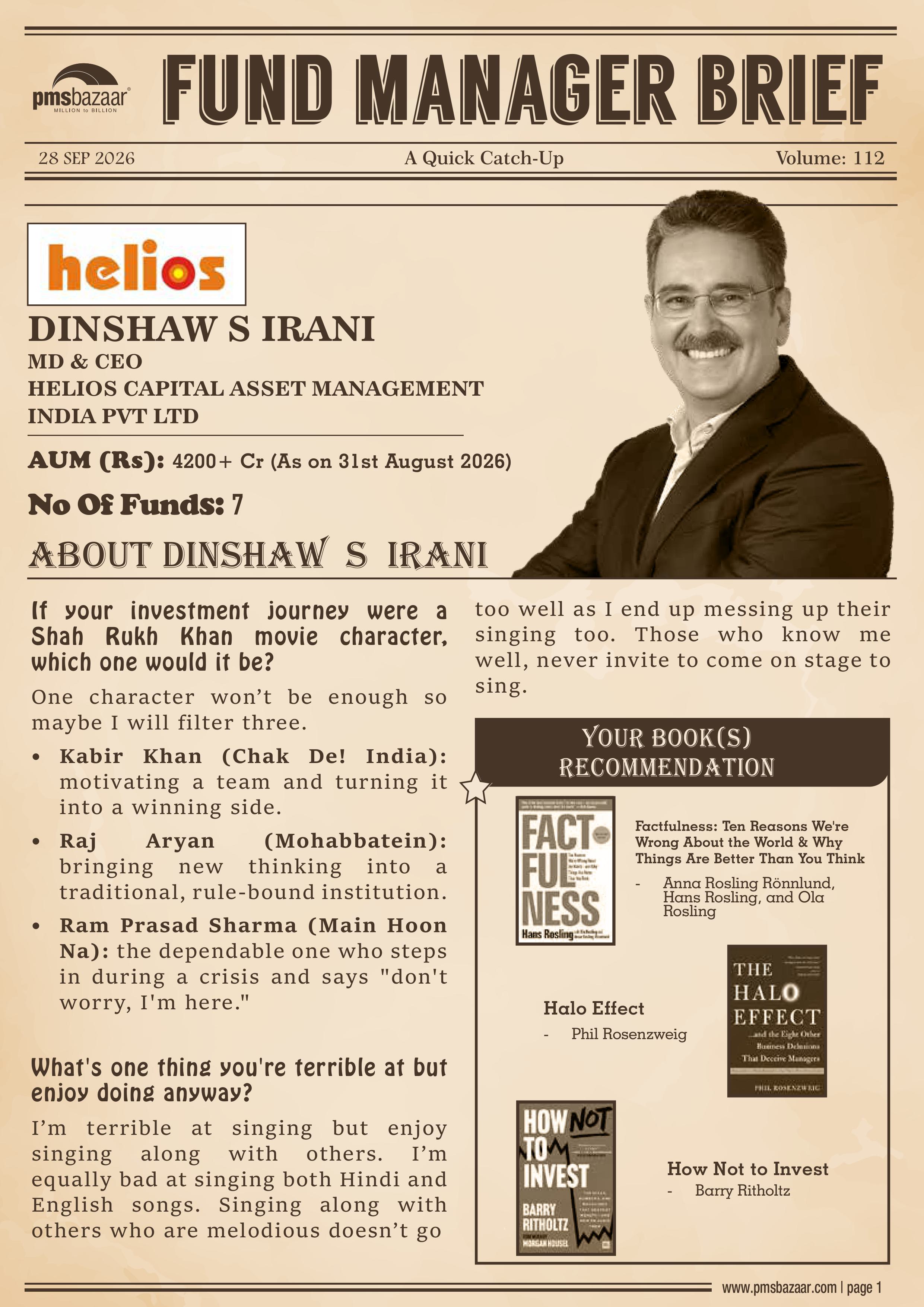 pmsbazaar fund manager brief vol 112
