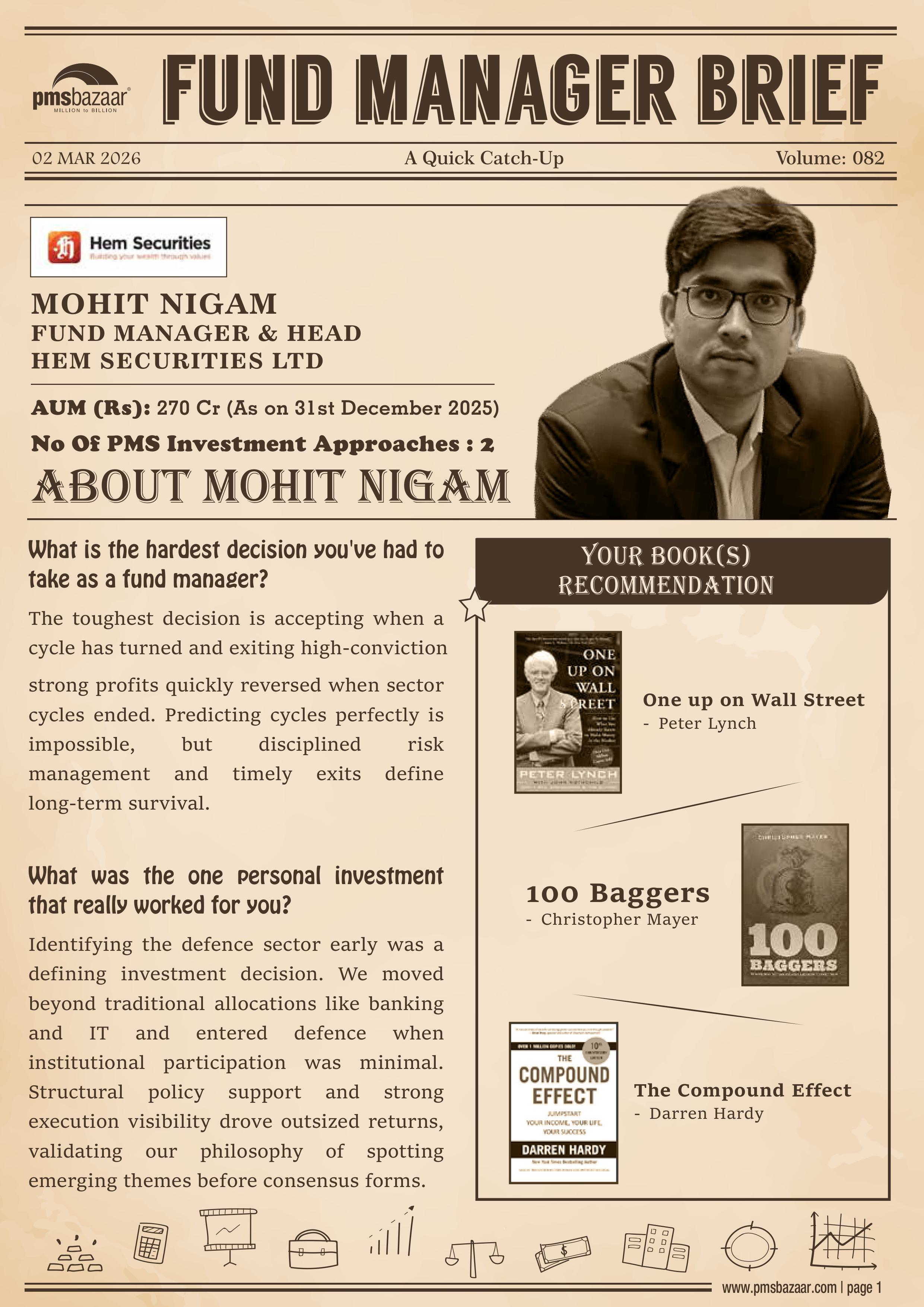 PMSBazaar Fund Manager Brief Vol 82