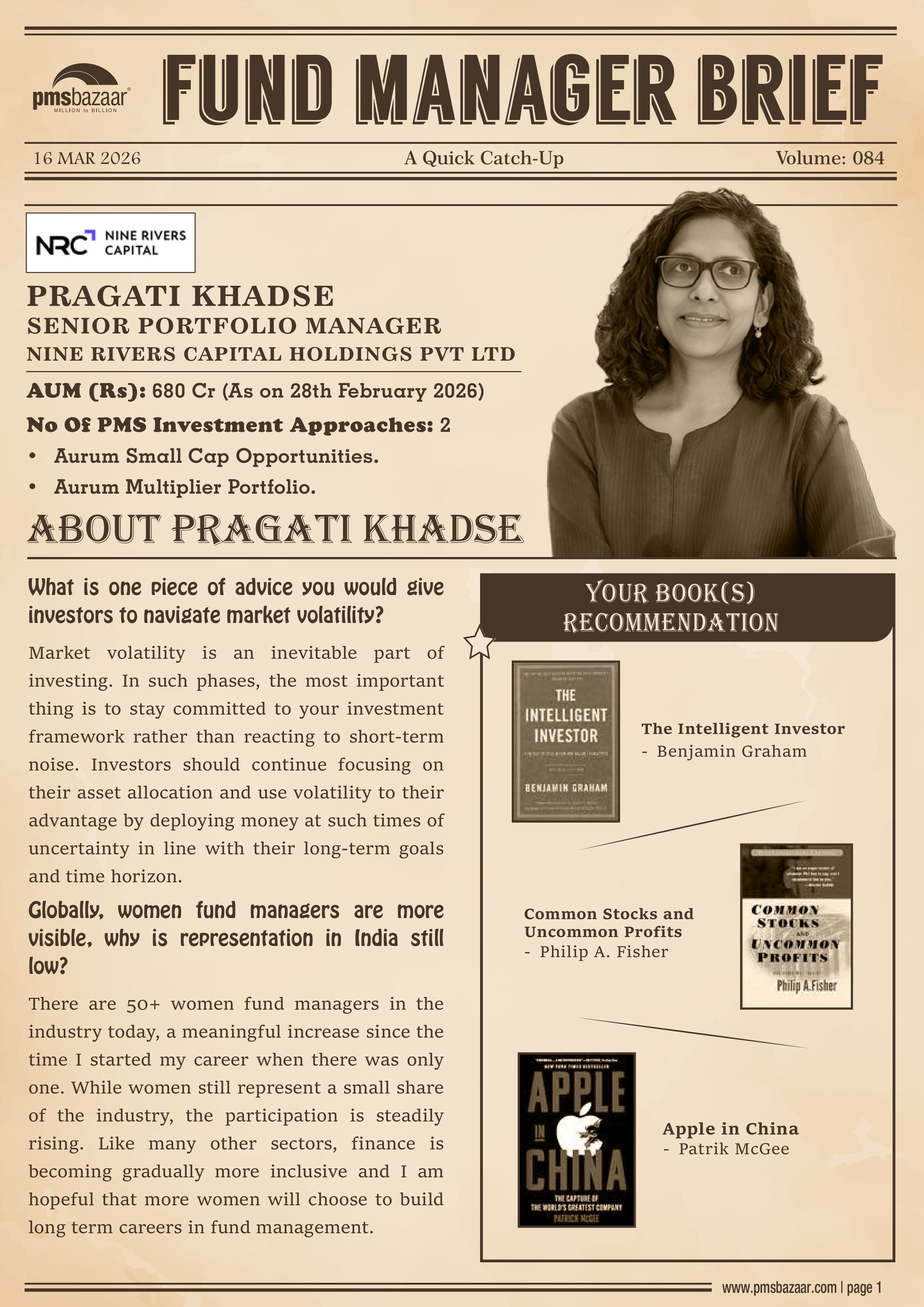 PMSBazaar Fund Manager Brief Vol 84