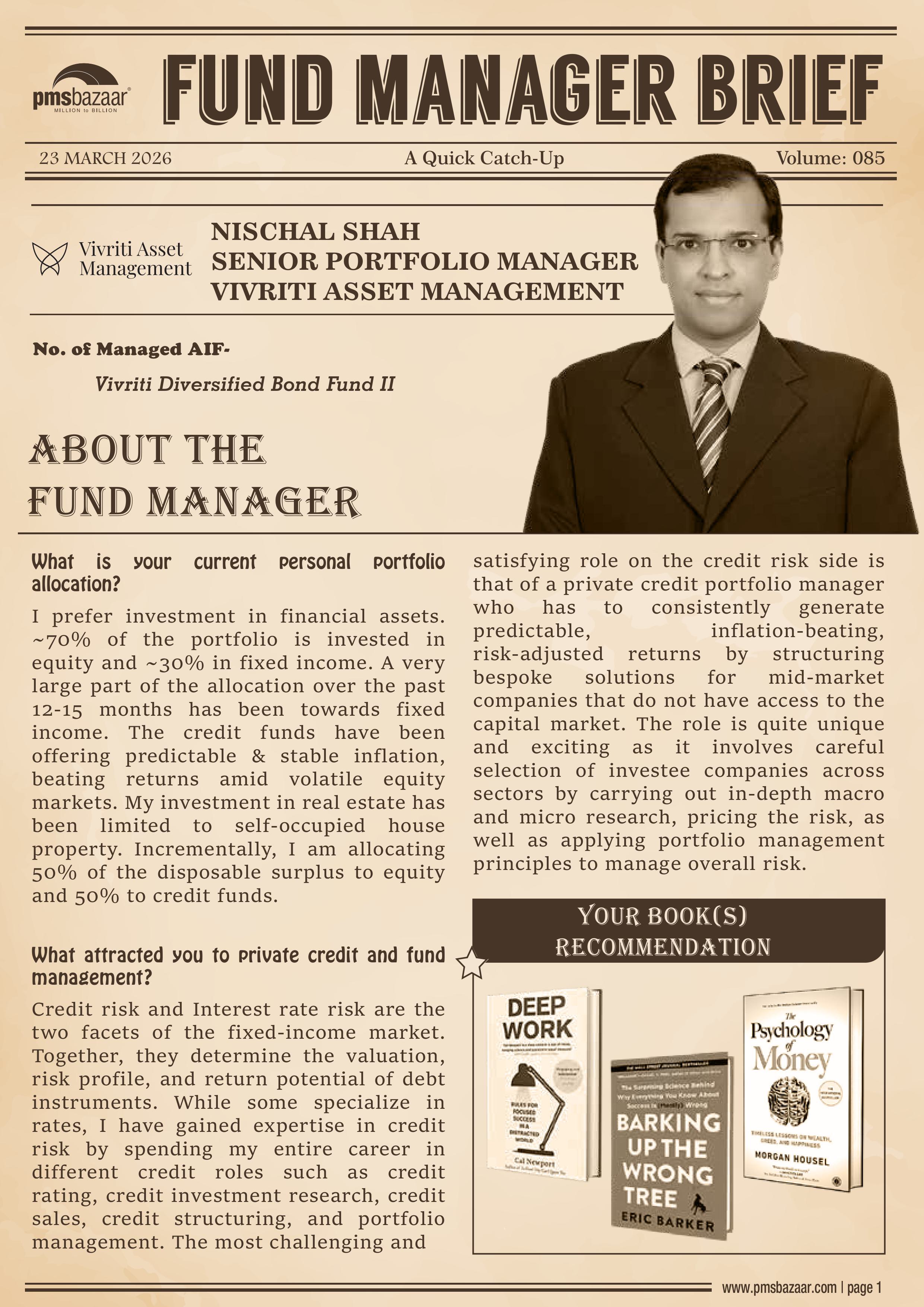 PMSBazaar Fund Manager Brief Vol 85