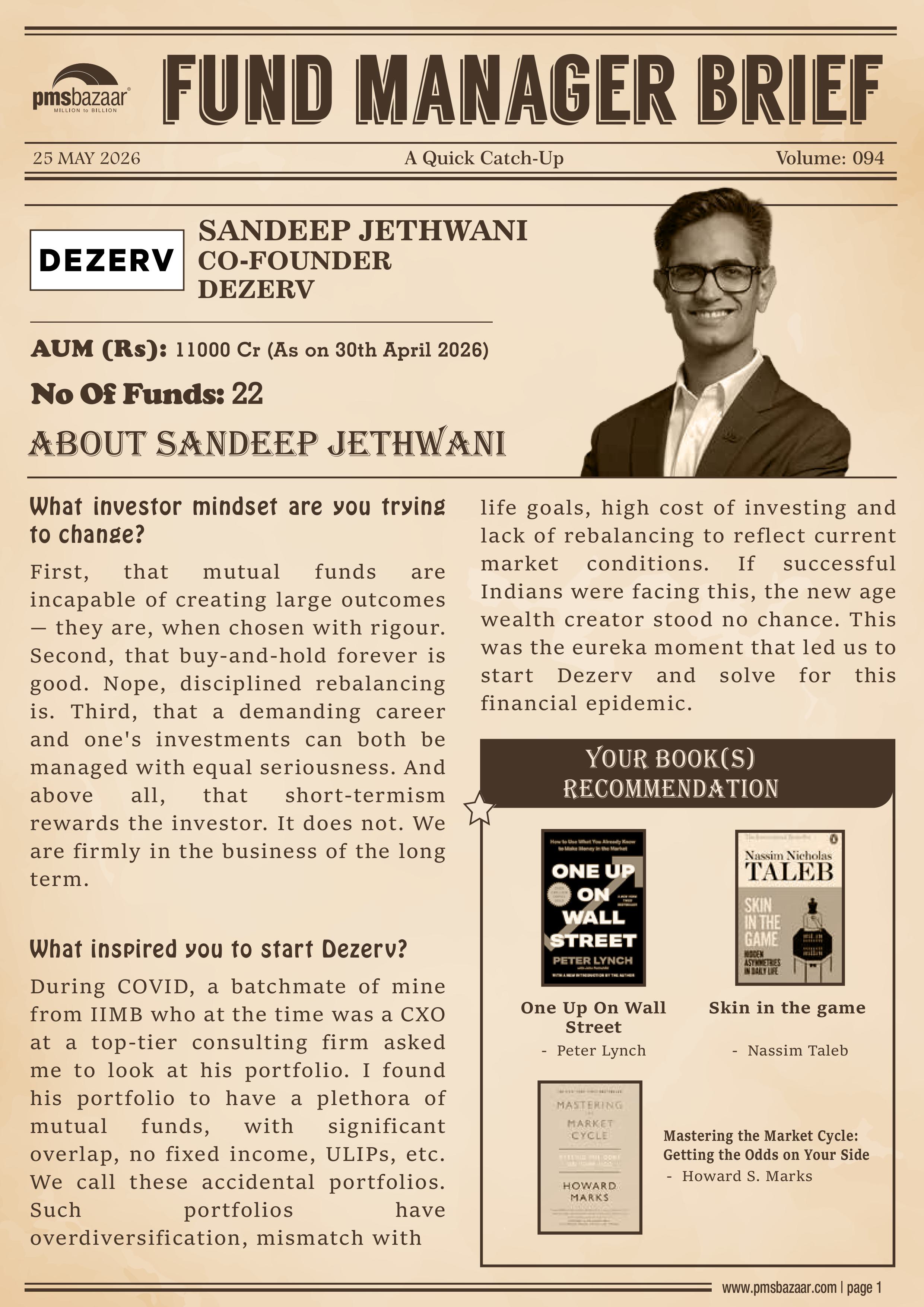 pmsbazaar fund manager brief vol 94